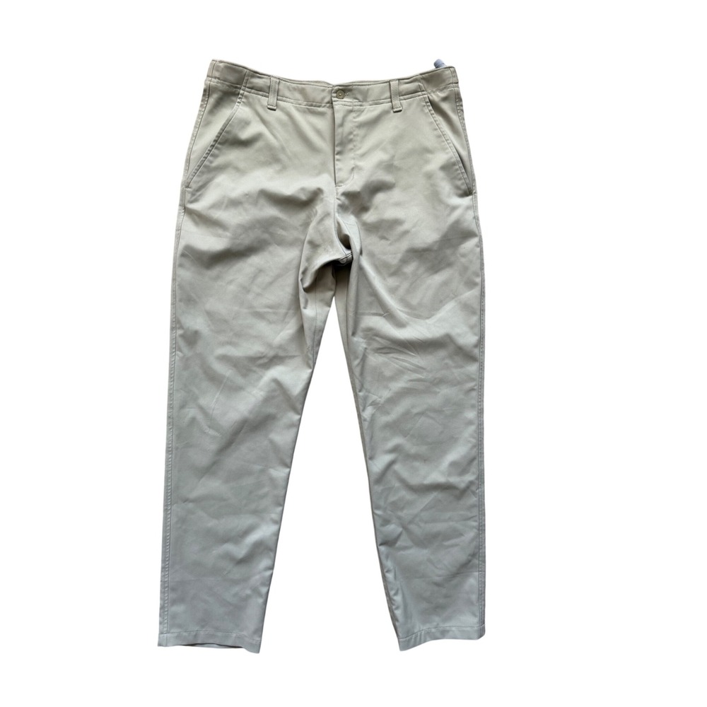 Under Armour Golf Pants Kids Youth XL Khaki Tan Performance Chino Showown